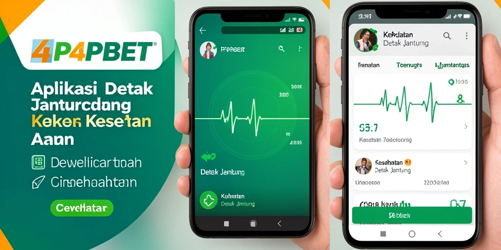 Antarmuka pengguna aplikasi Detak Jantung 4P4PBET yang intuitif.