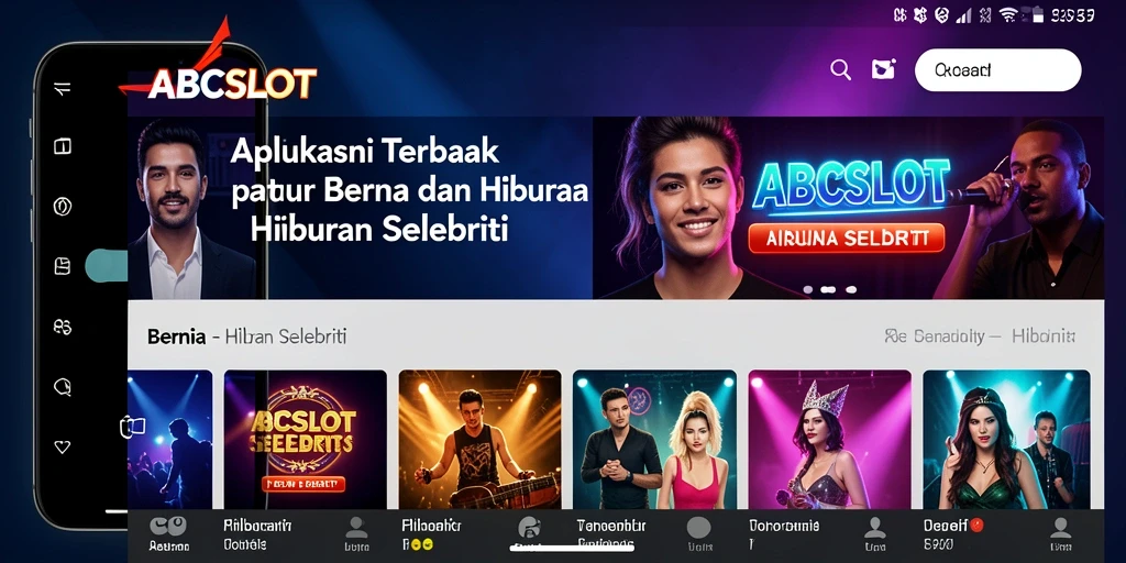 Antarmuka ABCSLOT menampilkan berita dan informasi selebriti yang menarik.