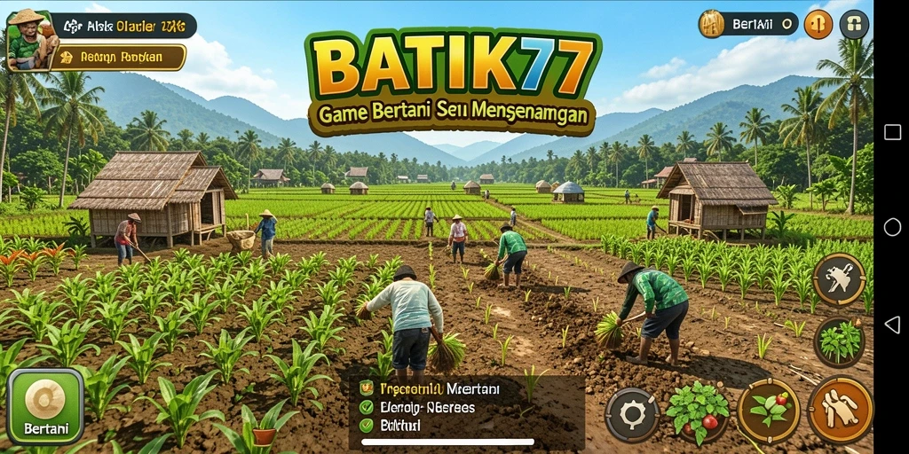 Antarmuka permainan BATIK77 yang menarik dan interaktif.