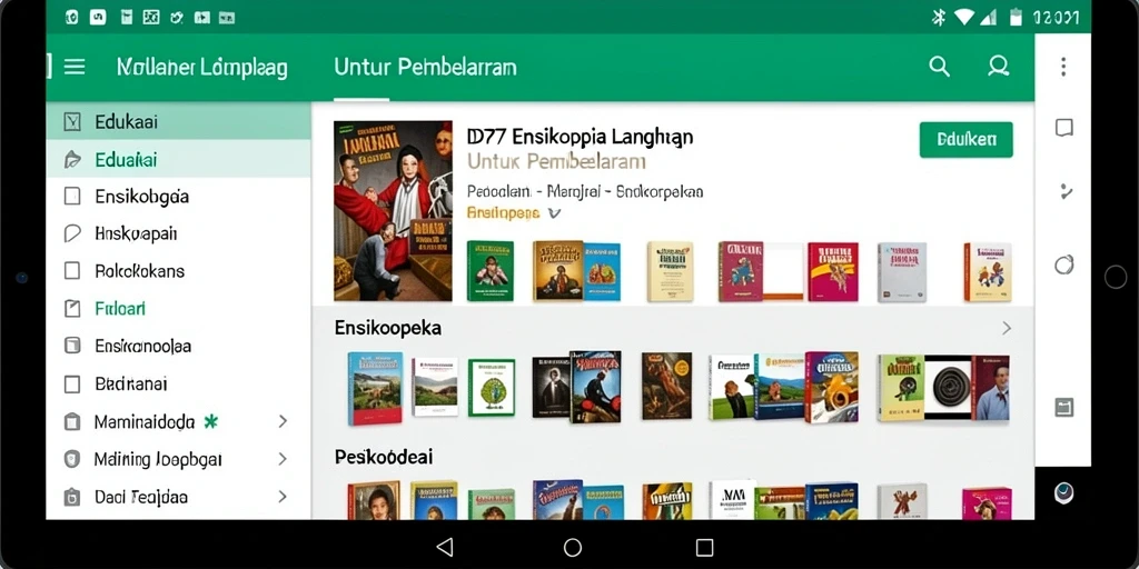 Antarmuka aplikasi IDR77 yang informatif dan mudah digunakan.