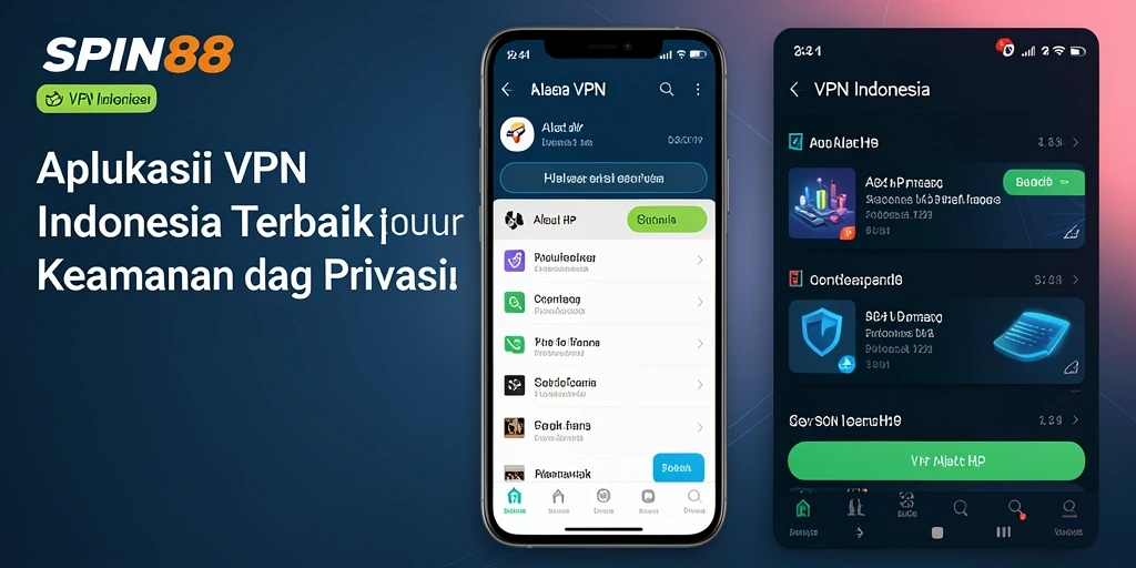 Antarmuka aplikasi SPIN88 yang user-friendly dan fungsional.