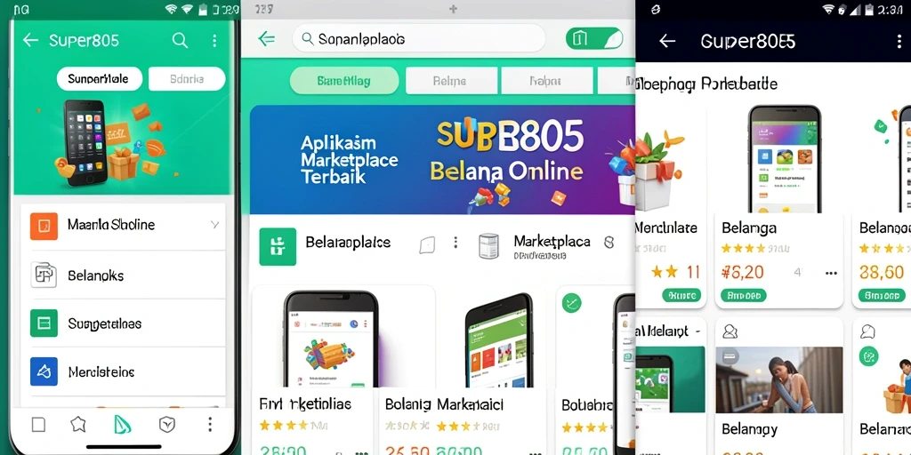 Antarmuka sederhana dengan banyak pilihan produk di SUPER805.