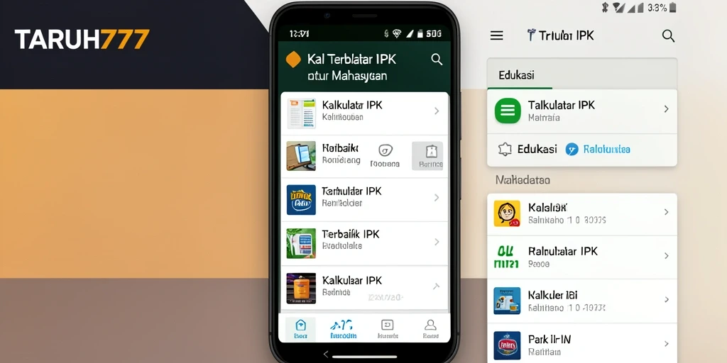 Tampilan antarmuka kalkulator IPK TARUH777 yang sederhana dan efektif.