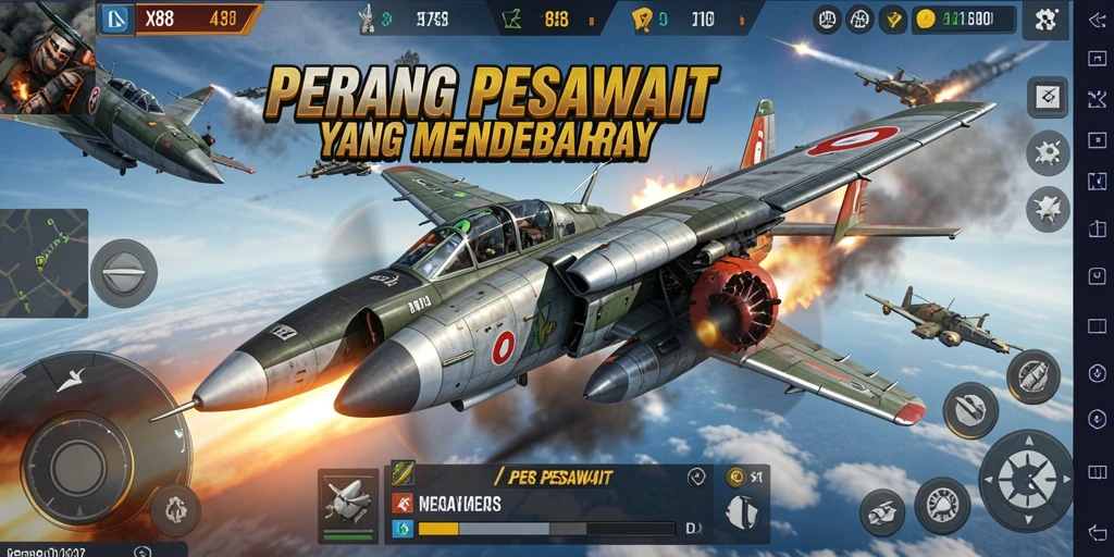 Tampilan antarmuka permainan X88 yang menakjubkan dan interaktif.