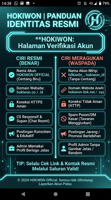 Kanal Resmi HokiWon untuk Pengguna Android